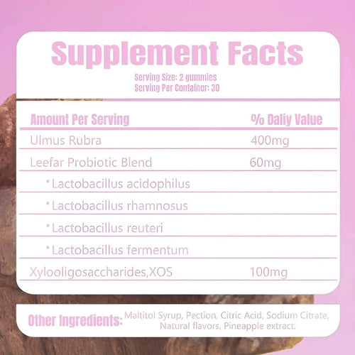 Slippery Elm Probiotic Gummies